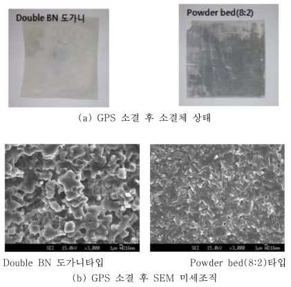 GPS 소결 환경에 따른 미세구조