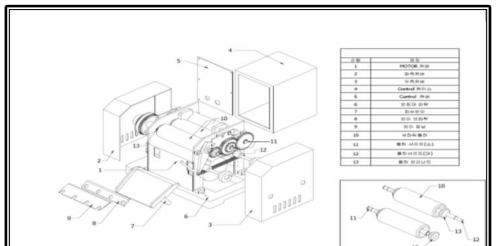 3롤 밀 장비 도면