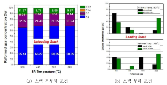 개질연료에 대한 1kW급 스택 출구가스 분석