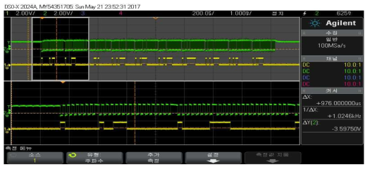 HK8051MX SPI 출력 파형