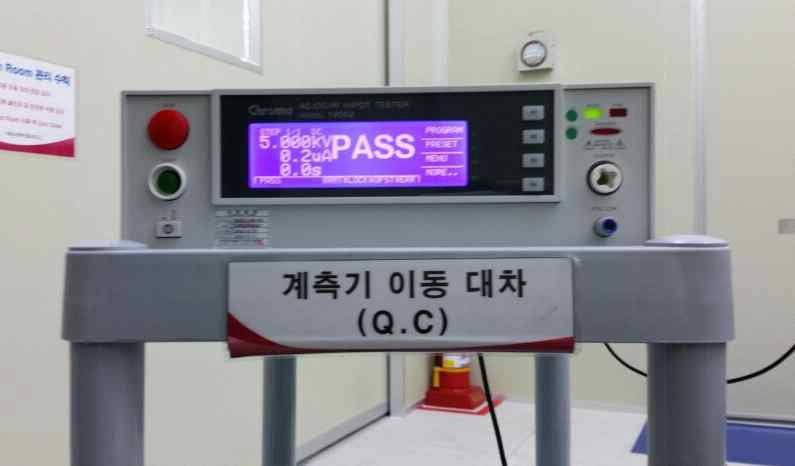 고온용 대면적 ESC 내전압 TEST(5KV)