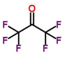 Chemical Structure of C3F6O(HFA) gas