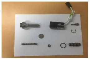 성능시험 대상 EPPR 밸브의 모델링을 위한 분해 사진
