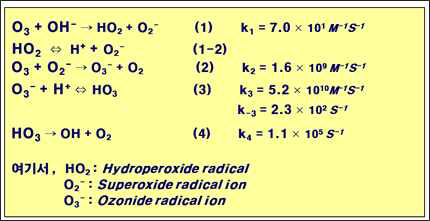 오존의 자가분해 반응속도