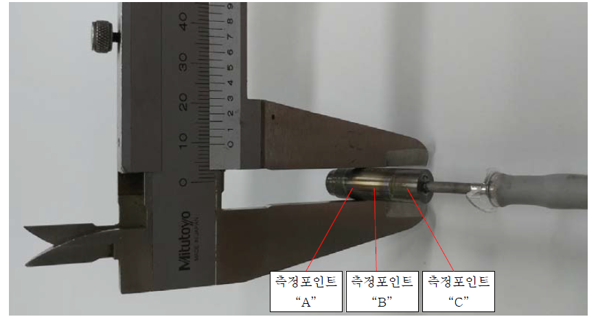 전극 외경 측정 방법