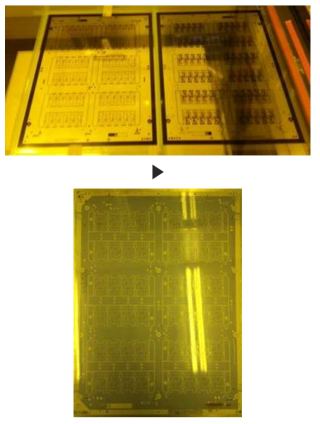 내층회로 형성을 위한 Core층 노광과 에칭 공정 최적화