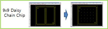9x9 daisy chain chip의 설계 변경