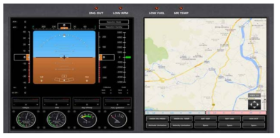 유인기 조종석 모의계기 SW 개발 결과