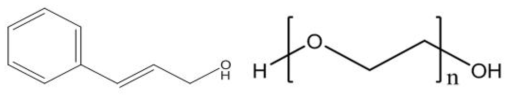 Cinnamyl alcohol과 polyol의 구조 비교