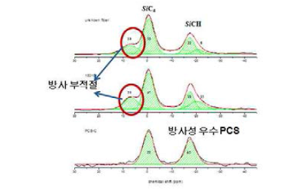 PCS의 NMR 분석 결과 및 선정 결과