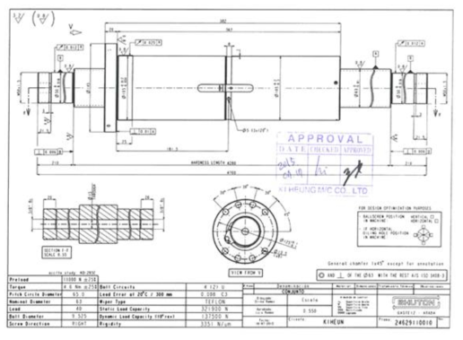 Y축 Ball screw