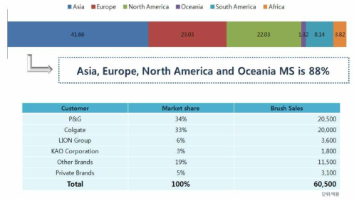 국외 칫솔 시장