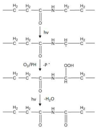 나일론의 photodegradation mechanism