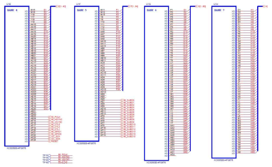 SPARTAN3 FPGA BANK 회로도