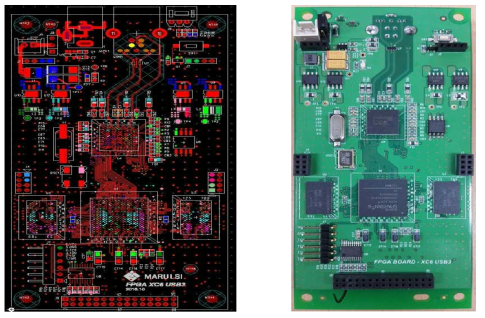 Spartan6 Layout 및 제작 완료된 PCB