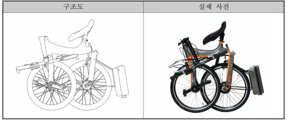 체인없는 접이식 변속 자전거