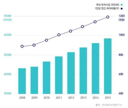 국내 레저시장 추이