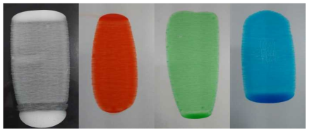 자외선 컬러 자외선 경화 레진을 이용한 샘플인쇄