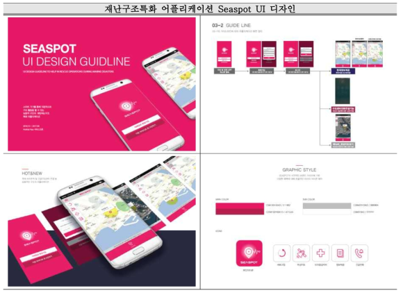 재난구조특화 어플리케이션 UI 디자인 개발