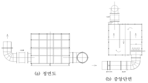 내열성능 시험장치의 제작 설계도