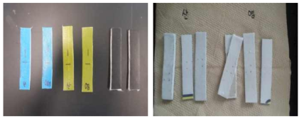 pH환경 시험 전(TPU면) & 후(부직포면)