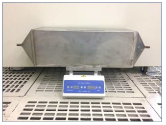 Photograph of hot plate release tester