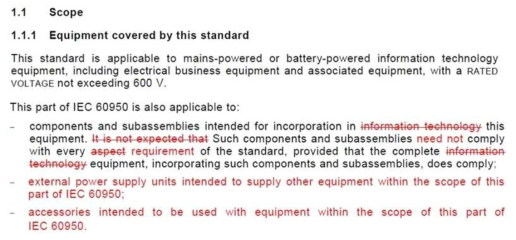 IEC/EN60950 적용범위