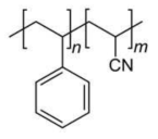 Styrene-co-acrylonitrile polymer.