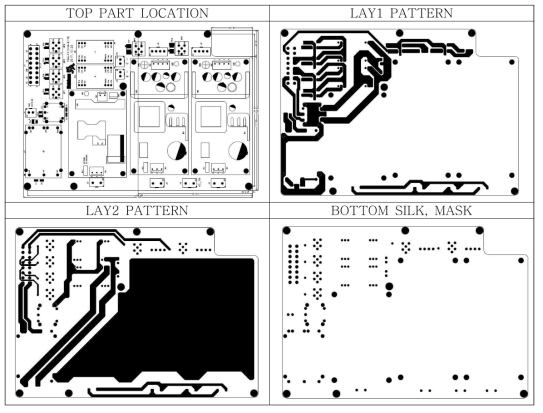 전원부의 PCB 설계도