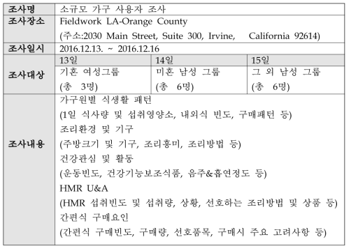 북미시장 사용자 리서치 기획