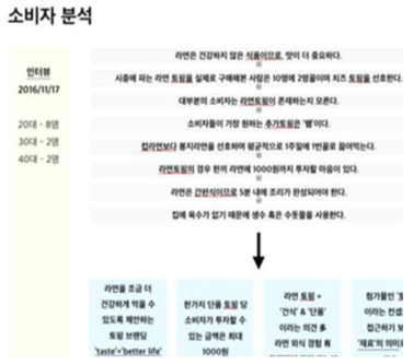 라면토핑 소비자 분석 자료