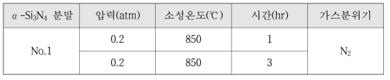 소성조건(소성온도변화)