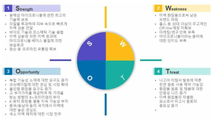 SWOT 분석 결과