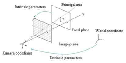 A pinhole camera model