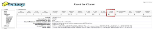 하둡 클러스터 서버 active node 요약