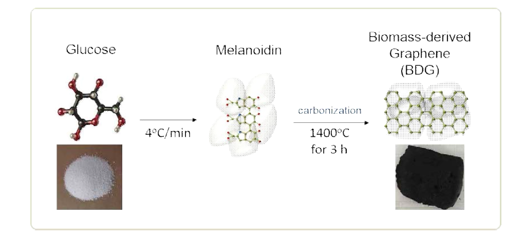 바이오매스를 이용한 그래핀 합성 과정