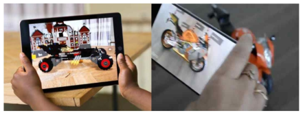 애플社 ‘ARKit’(좌), PTC社‘Vuforia’(우)