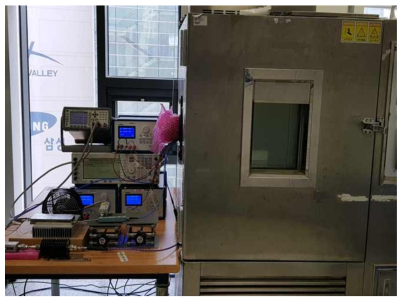 5G용 4W급 GaN 고효율 전력증폭기 신뢰성 시험 사진