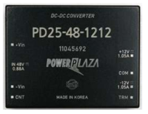 국내 파워플라자사의 48V-to-±12V DC/DC 컨버터