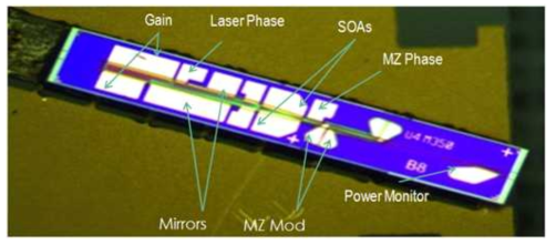 전류주입 파장가변형 U-shaped Tunable laser