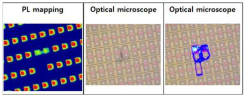 micro-PL 검사 설비 측정 이미지