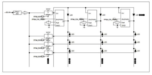 uLED Constant Current Driver Circuit 구성도