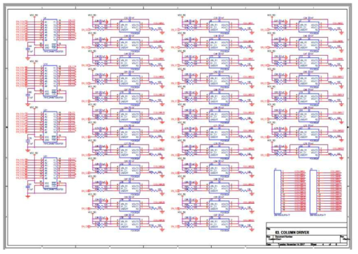 uLED Pattern Generator Column Driver Circuit