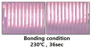 본딩시간 지연으로 인한 FPCB 뒤틀림 현상