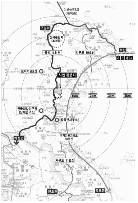 해양플랜트산업지원센터 위치도