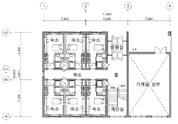 지상1층 평면도