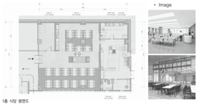 식당 평면도