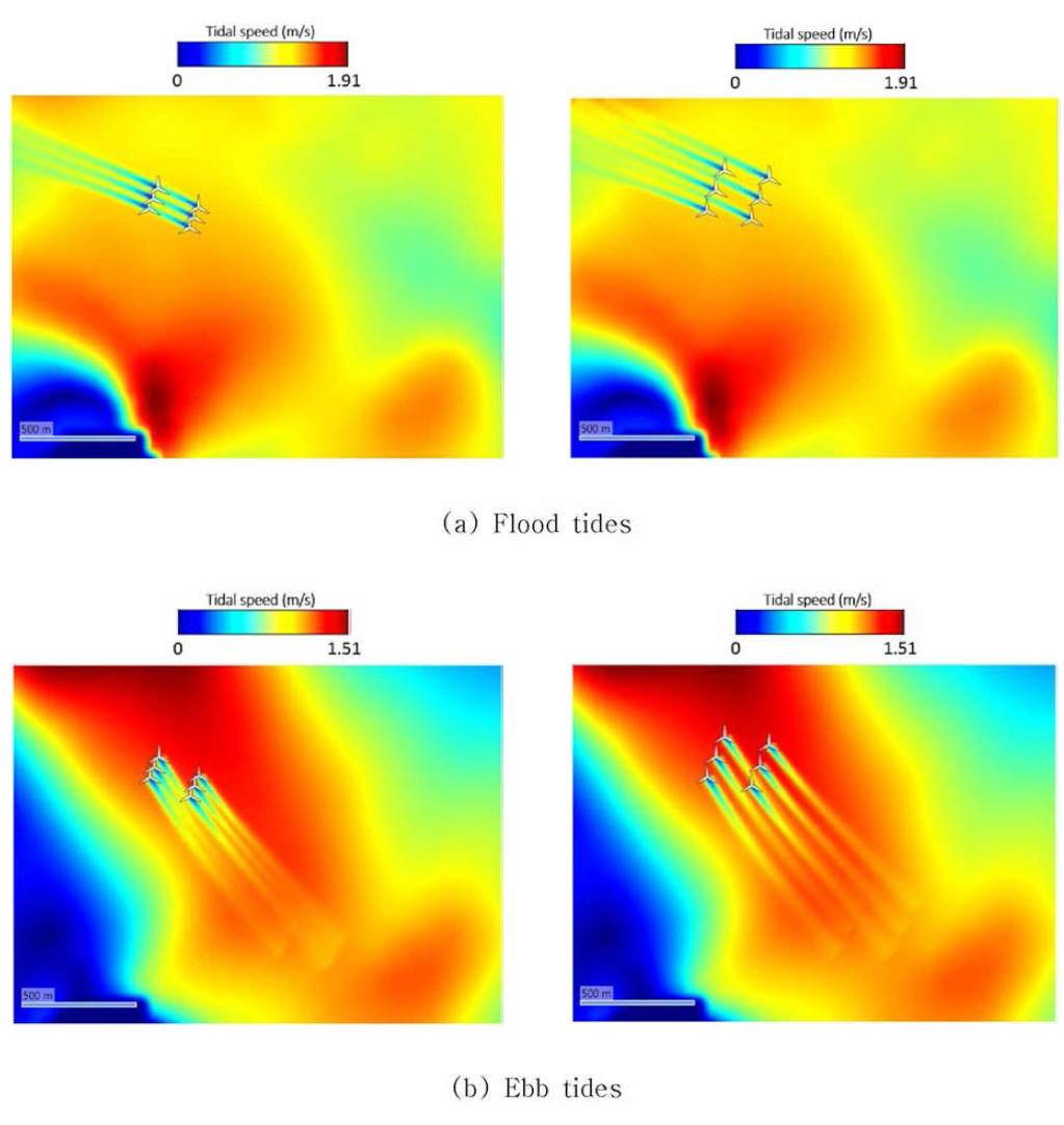 터빈 배치에 따른 후류의 변화2