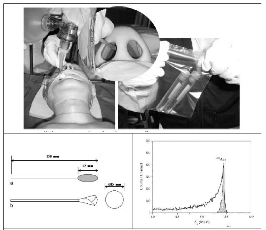 Radiation emergency medical response exercise and nasal smear