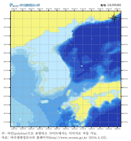 지도에서 나타나는 해안선